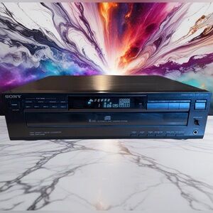 SONY CDP-C225 5-Disc CD Compact Disc Player Carousel Changer Clean Lens Tested🔥